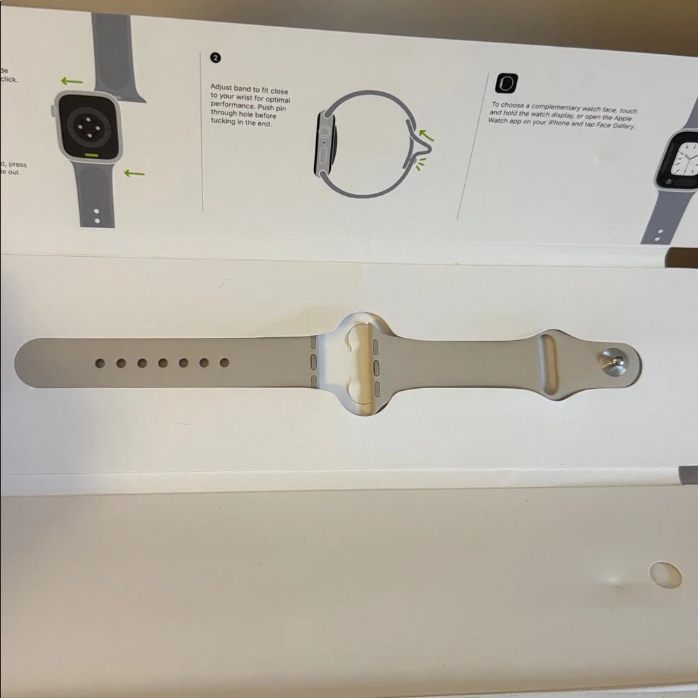 Apple 41mm Sport Band - S/M - Starlight color NEW in box Unisex Grey Taupe